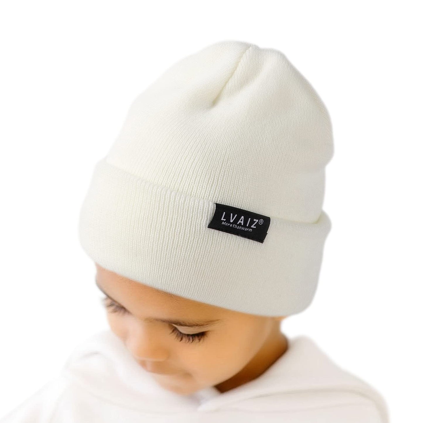 Kids Satin Lined Cuffed Beanie Toddler Warm Winter Hat