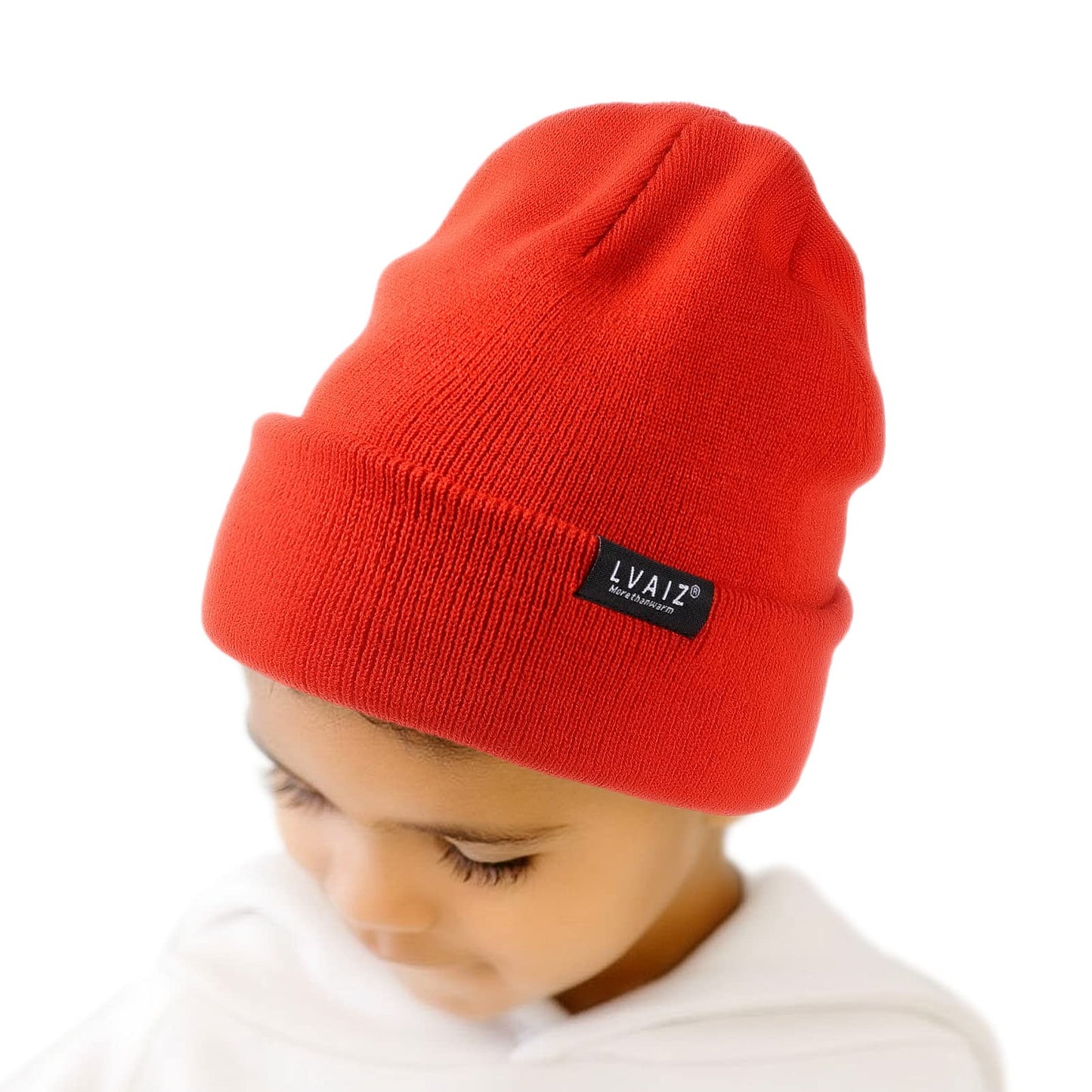 Kids Satin Lined Cuffed Beanie Toddler Warm Winter Hat