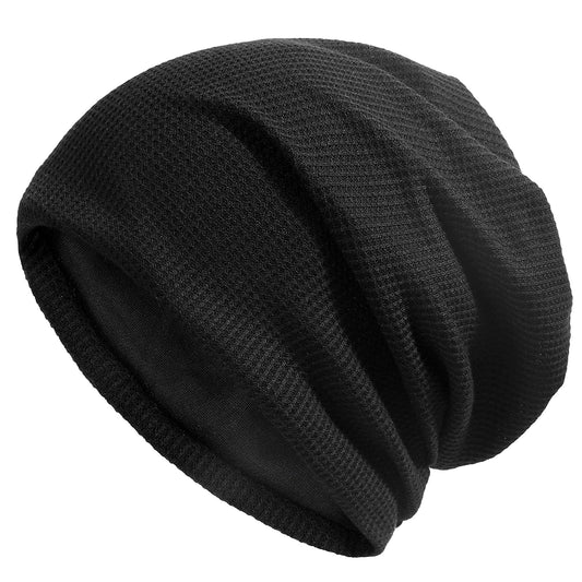 Lvaiz Knitted Beanie Waffle Slouchy Skullcap