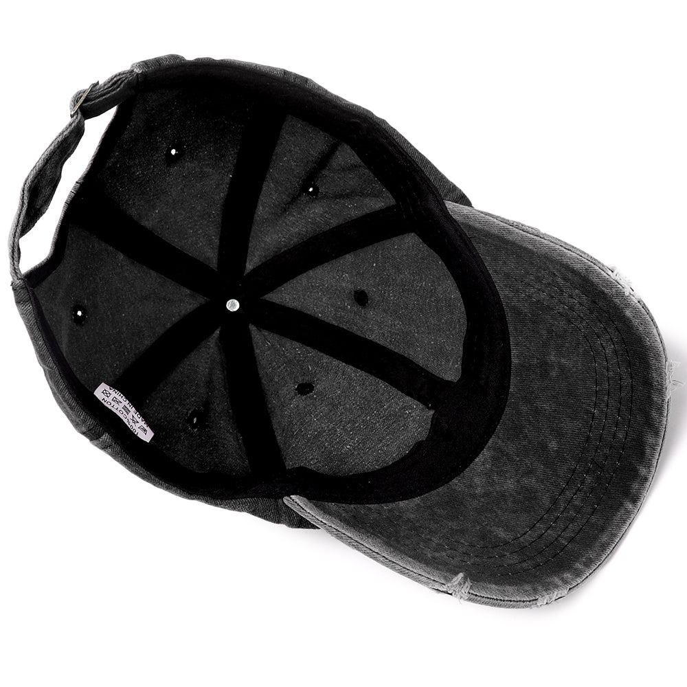 Washed Cotton Baseball Cap for Men Women