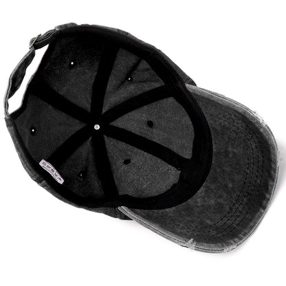 Washed Cotton Baseball Cap for Men Women