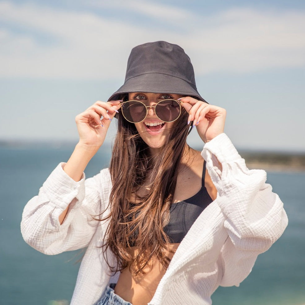 Waterproof Bucket Hat for Women and Men - UV Protection Beach Sun Hat  Fishing Safari Boonie Hat Rain Hat Adjustable Packable