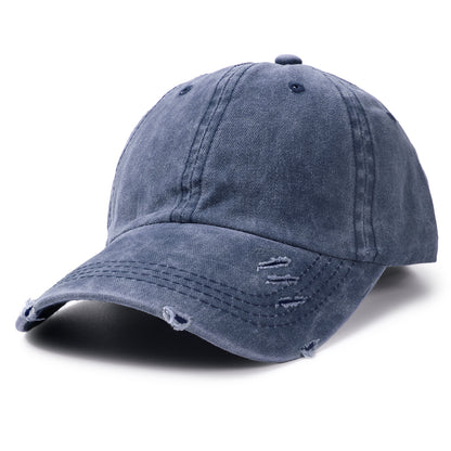Washed Cotton Baseball Cap for Men Women