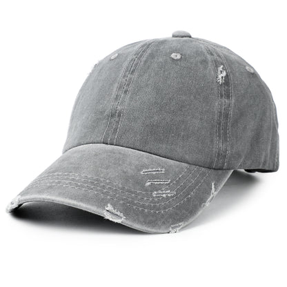 Washed Cotton Baseball Cap for Men Women