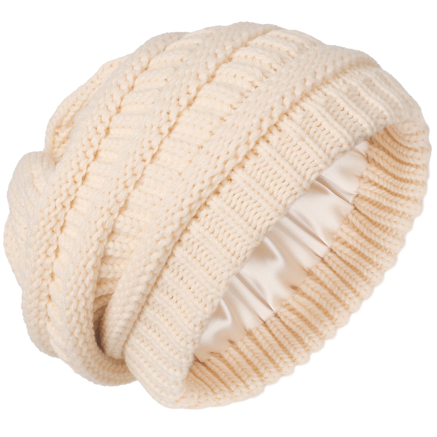 Satin Lined Winter Beanie Hat