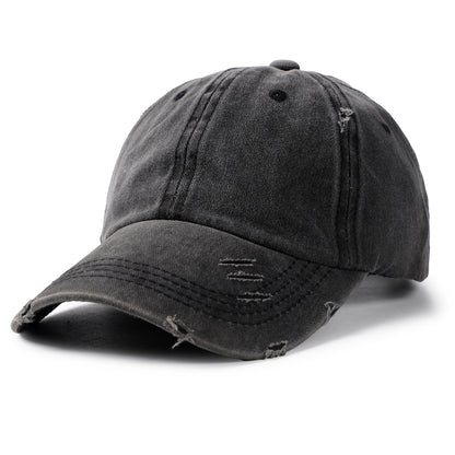 Washed Cotton Baseball Cap for Men Women