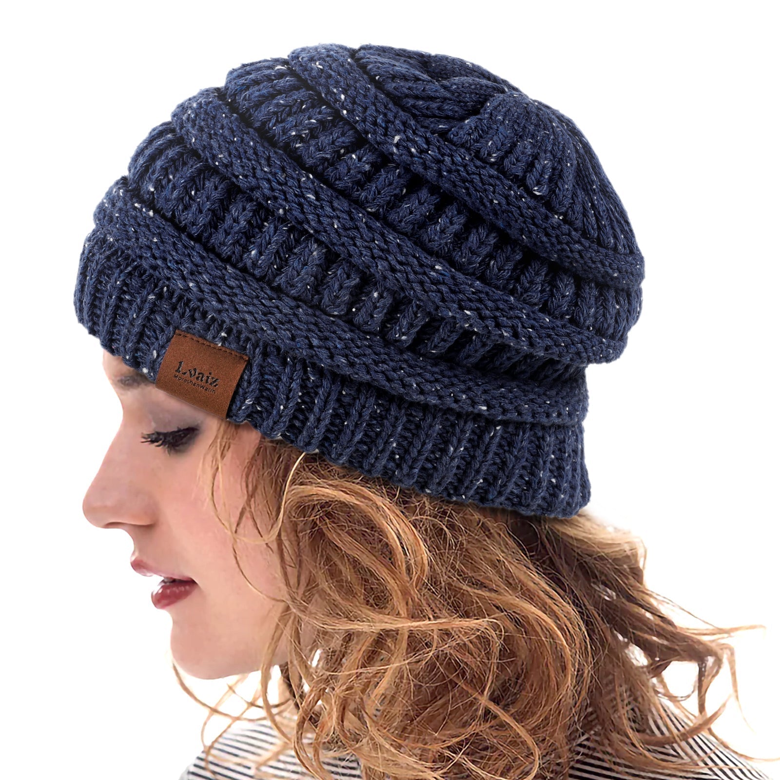Winter Hat Satin Beanie Winter Knitted Satin Lined Beanie Hats For