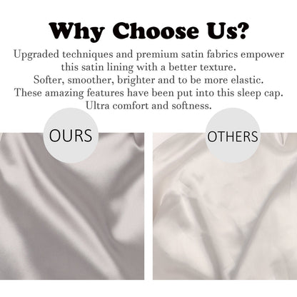 Satin Silk Lining Sleep Hat V2.0 Elastic