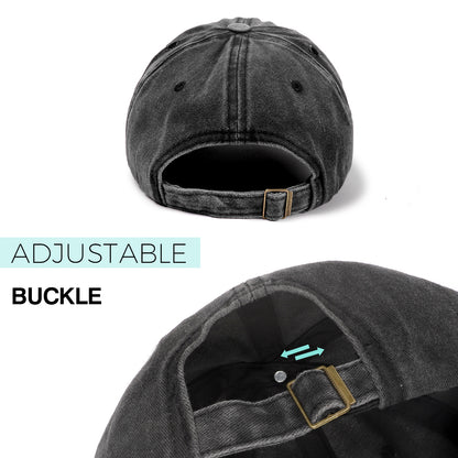 Washed Cotton Baseball Cap for Men Women
