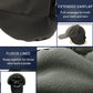 Winter Baseball Cap with Earflaps Fleece Lined Warm Waterproof Hat