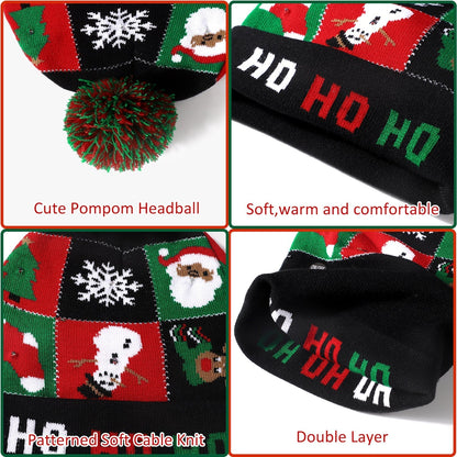 Christmas Knitted LED Beanie