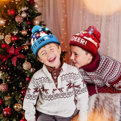 Christmas Knitted LED Beanie