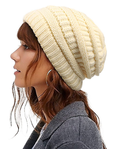 Satin Lined Winter Beanie Hat