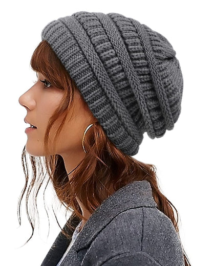 Satin Lined Winter Beanie Hat