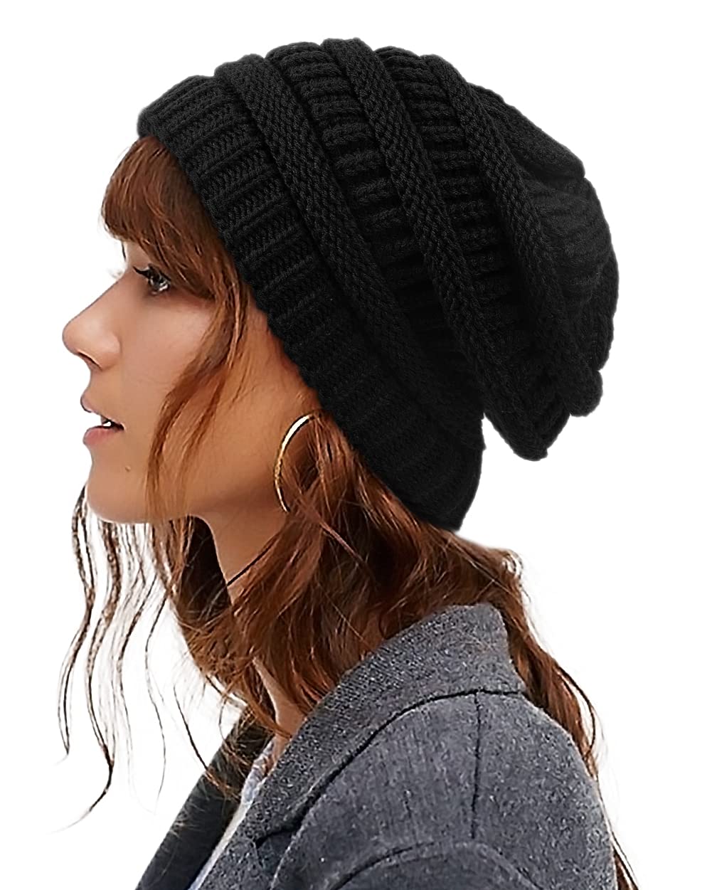 Satin Lined Winter Beanie Hat