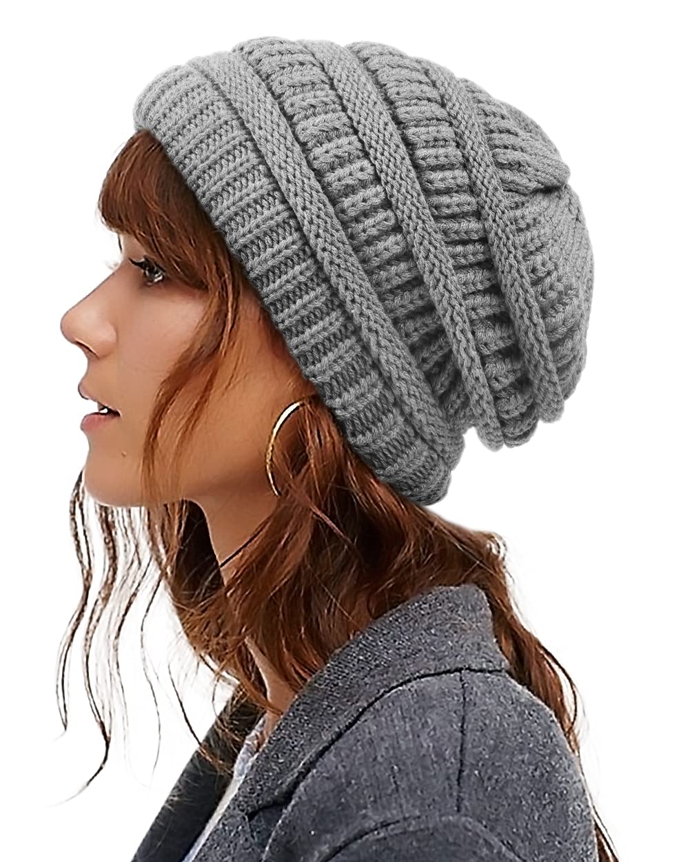 Satin Lined Winter Beanie Hat