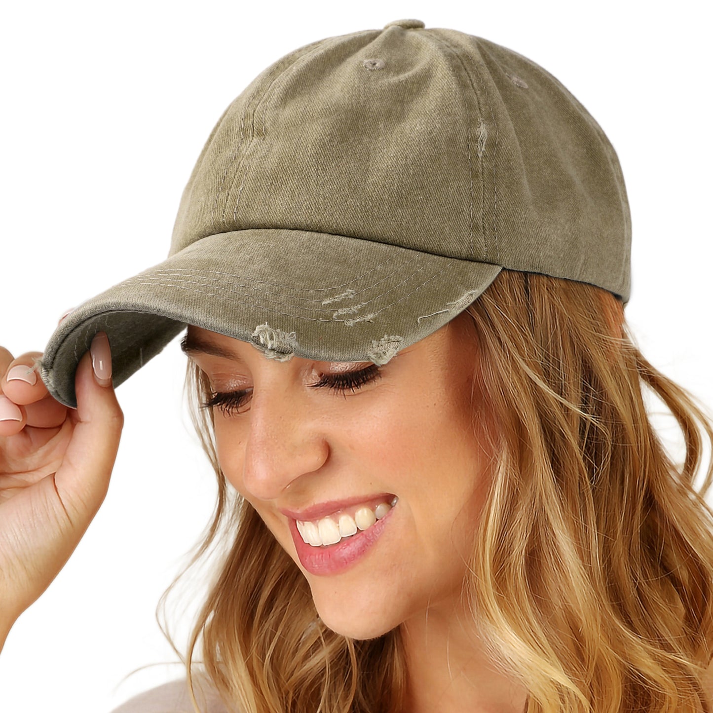 Washed Cotton Baseball Cap for Men Women
