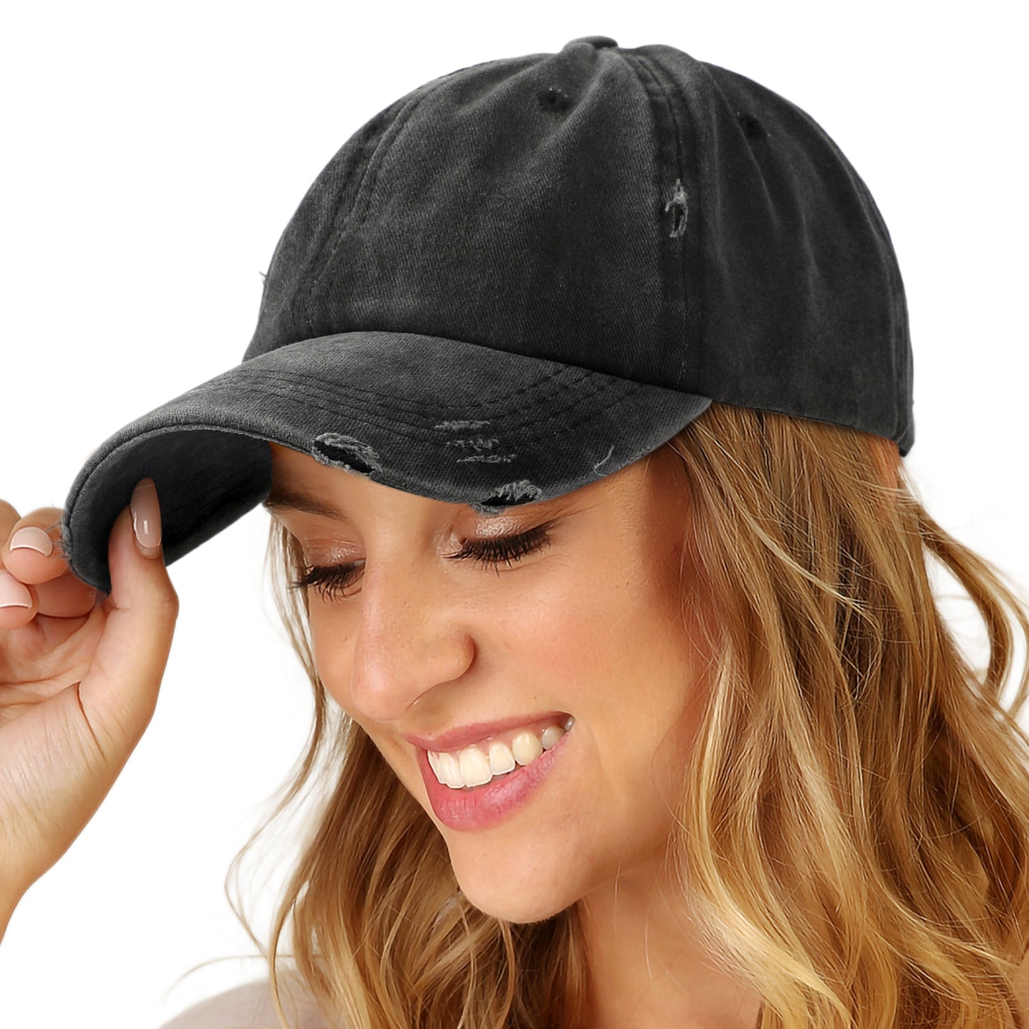 Washed Cotton Baseball Cap for Men Women