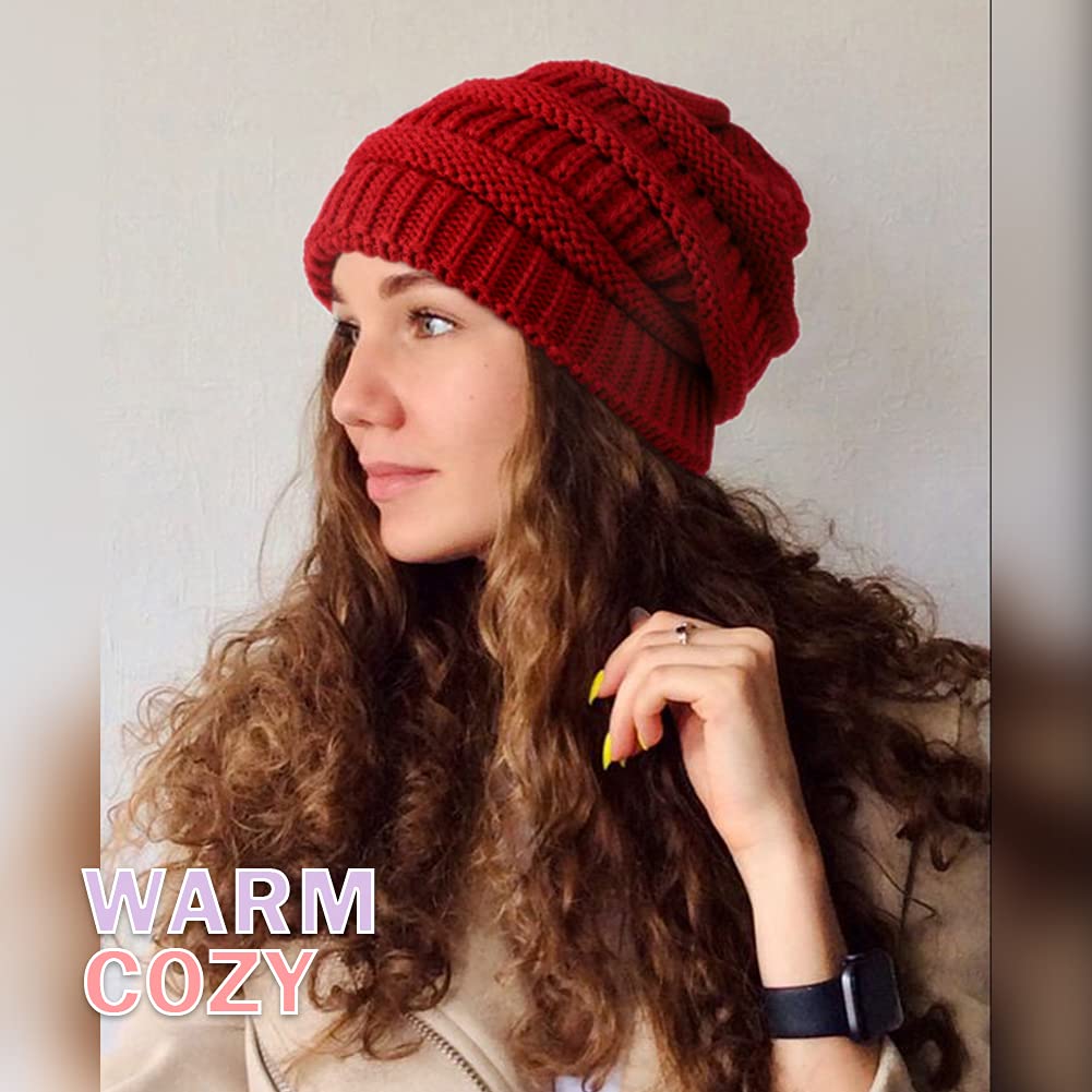 Satin Lined Winter Beanie Hat